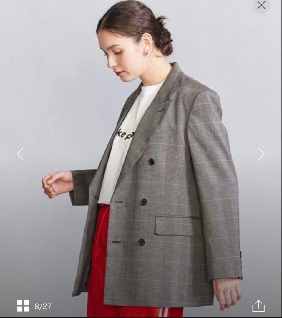 BEAUTY&YOUTH UNITED ARROWS チェック ダブルジャケット