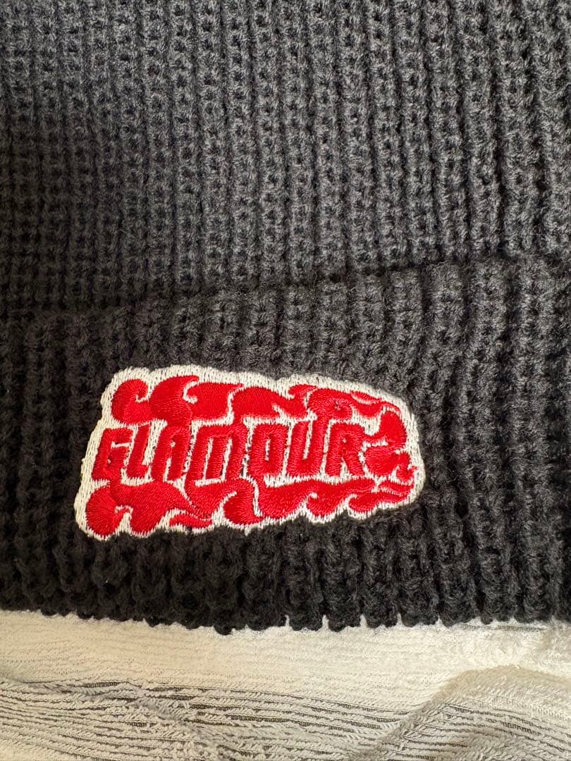 HYSTERIC GLAMOUR ロゴ　ブラックニット帽