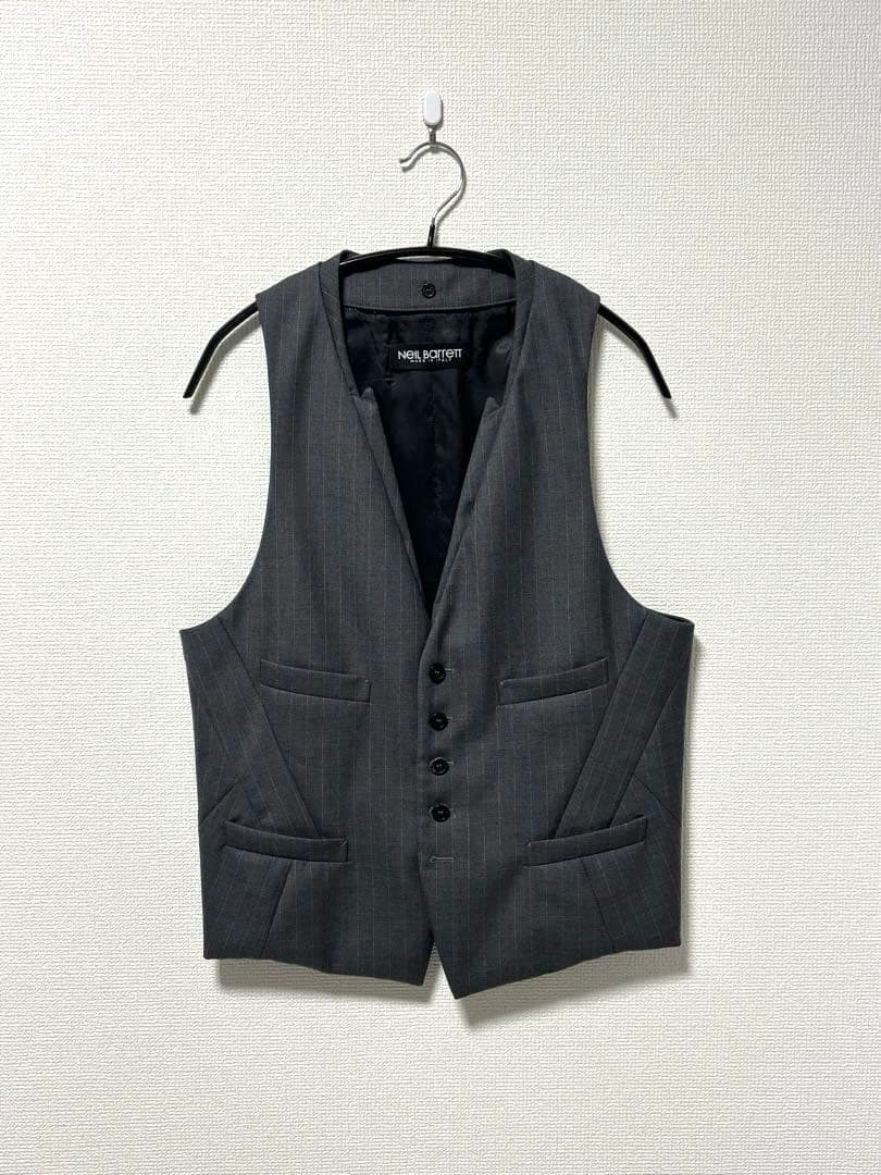 トップス 00s NEIL BARRETT Archive Tailored Vest