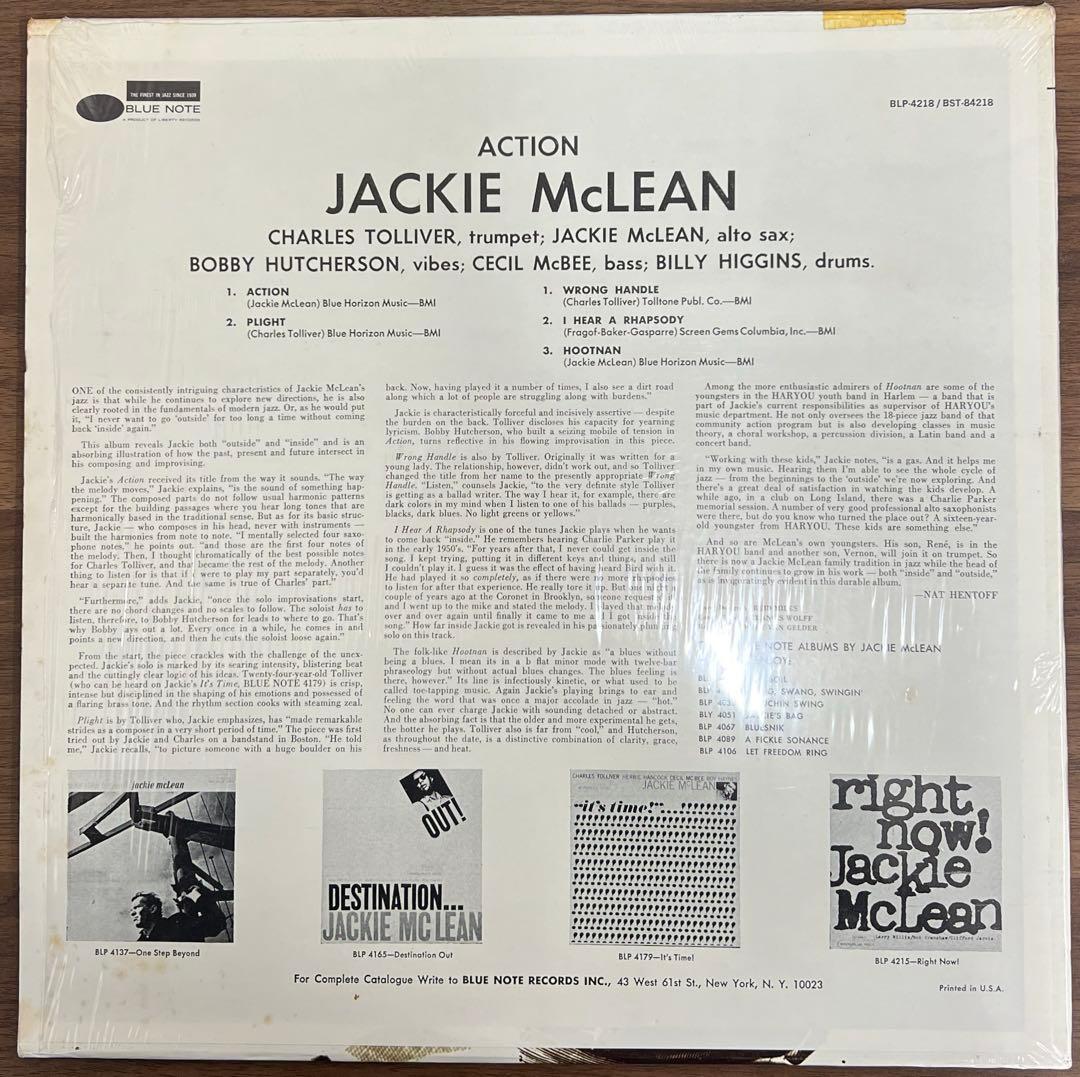 【LP/US盤】Jackie McLean / Action
