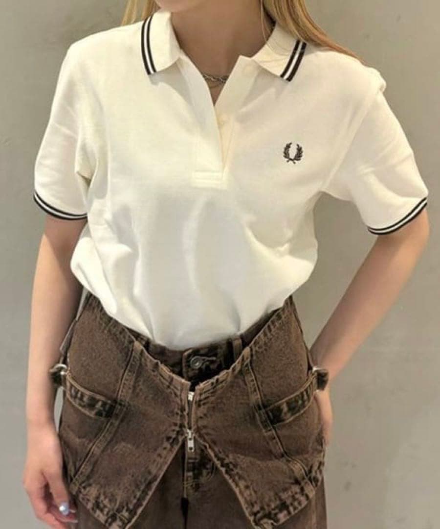 未使用Ray BEAMS 【別注】FRED PERRY ポロシャツ難あり