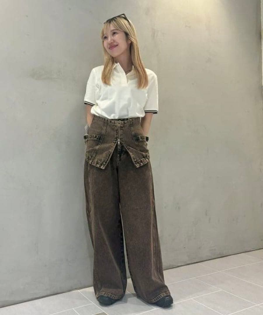 未使用Ray BEAMS 【別注】FRED PERRY ポロシャツ難あり