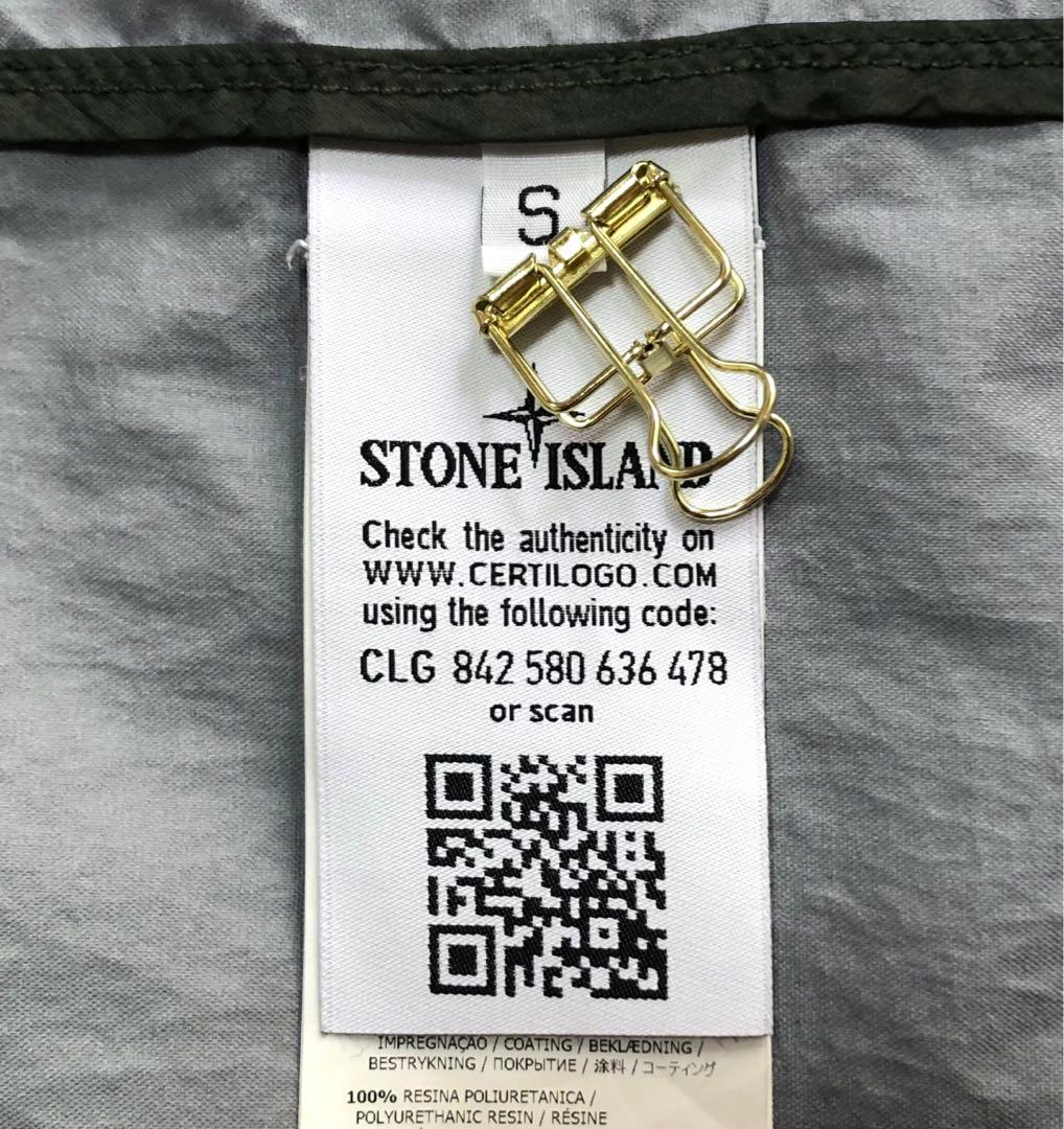 ◆美品◆STONE ◆ガーメントダイ　◆ナイロンフーデッドコート◆S