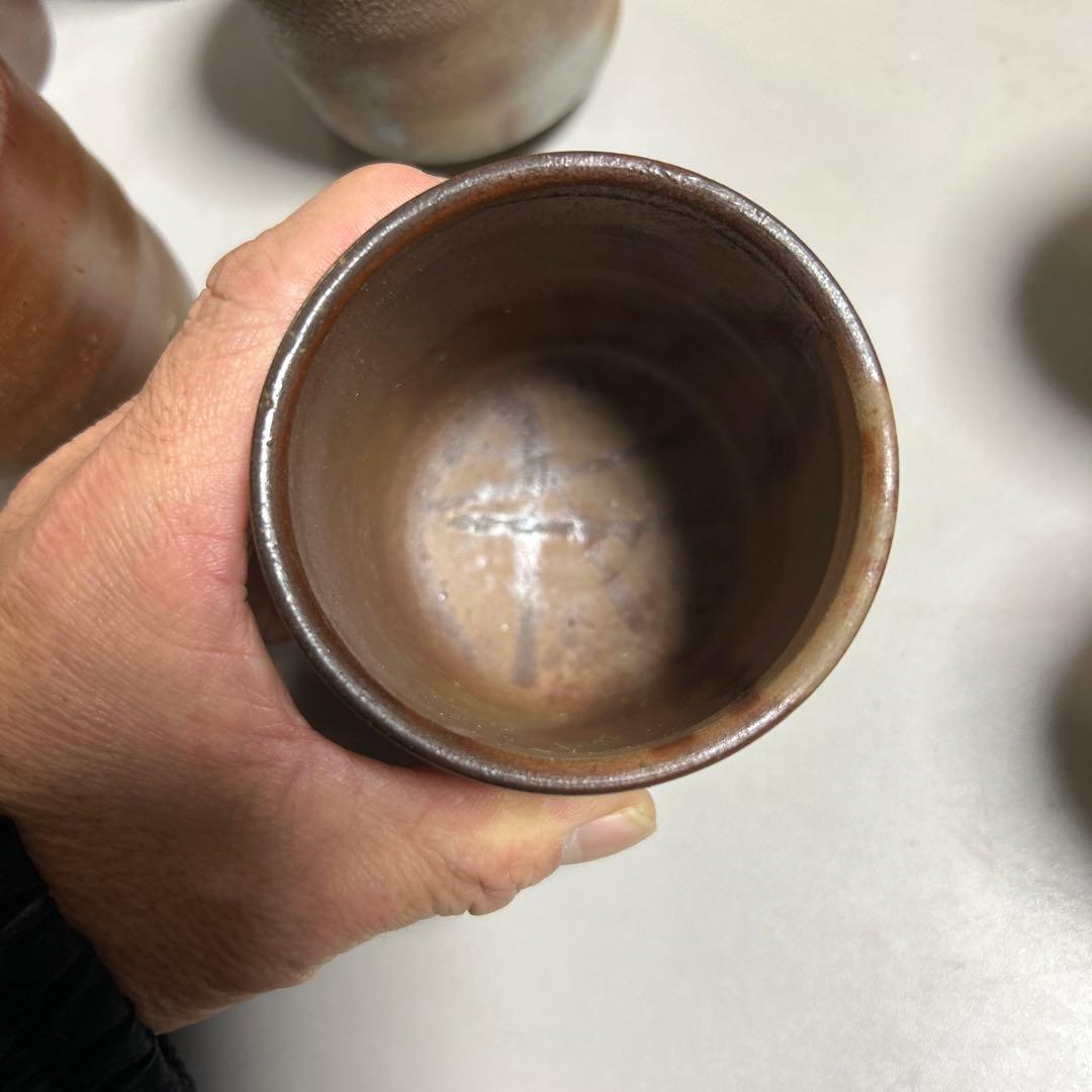 備前焼　ぐい呑み　湯呑み　5個セット