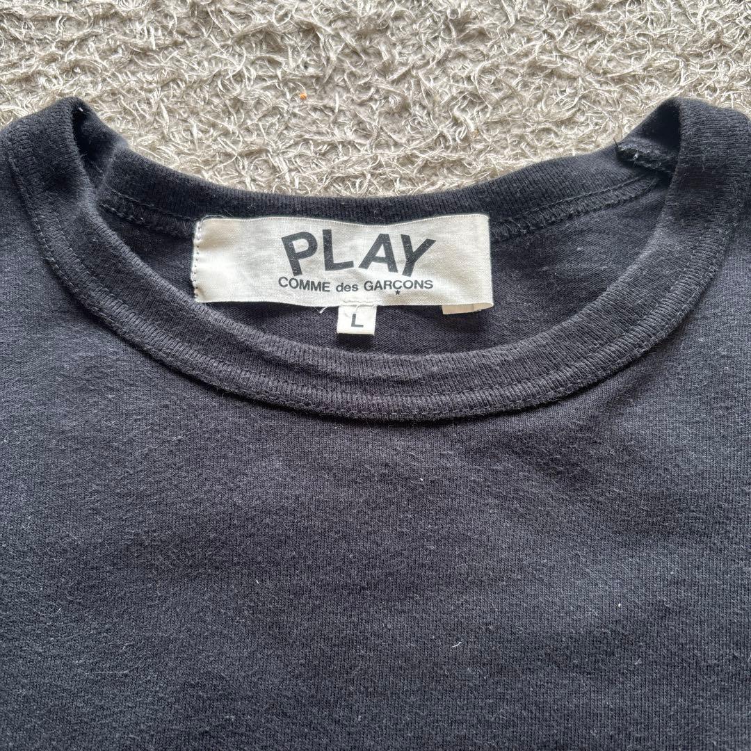 PLAY COMME des GARÇONS ブラック長袖Tシャツ L