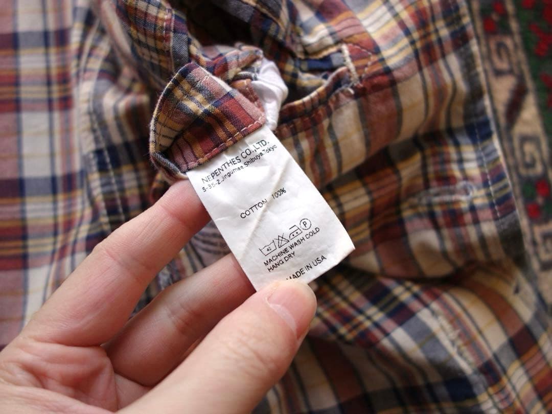 ENGINEERED GARMENTS ベイカージャケット S マドラスチェック