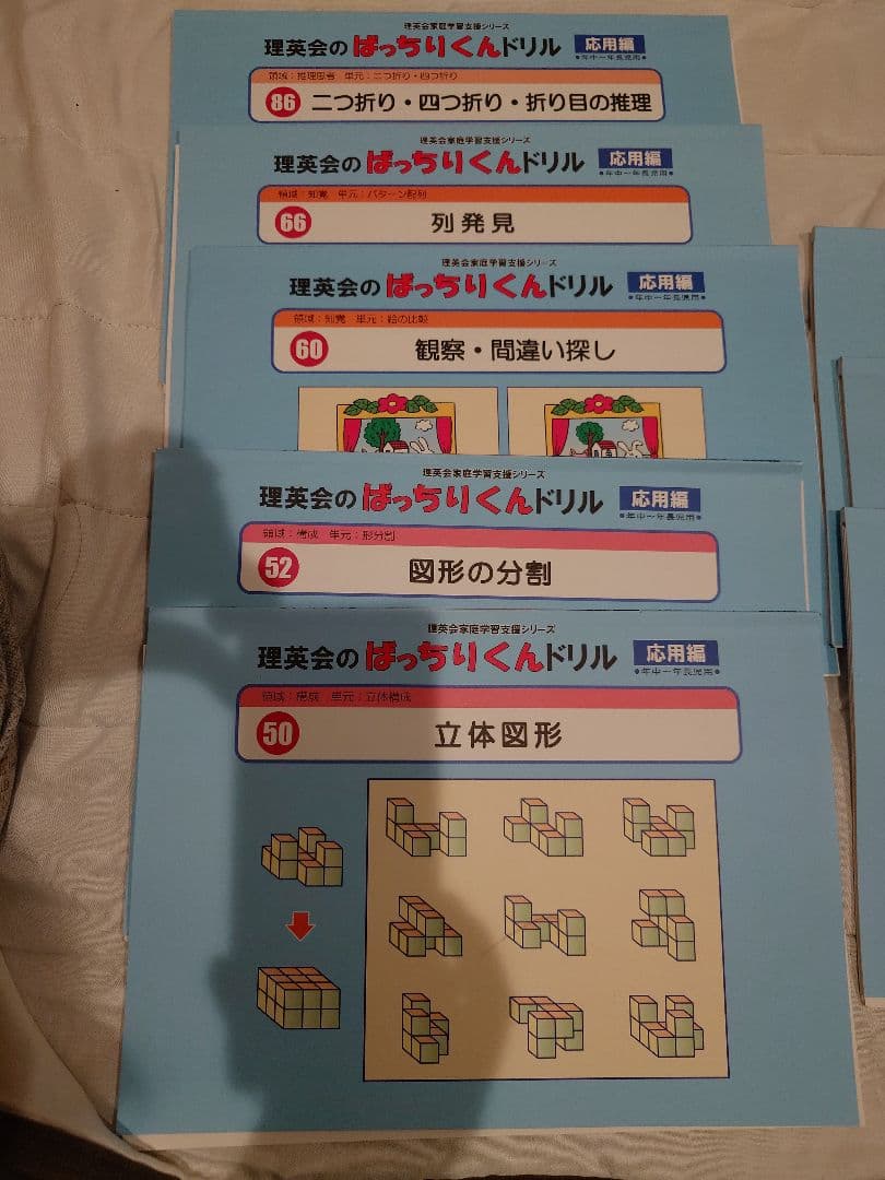 理英会 ばっちりくんドリル 応用編 12冊+こぐま会 過去問とっくん1冊セット