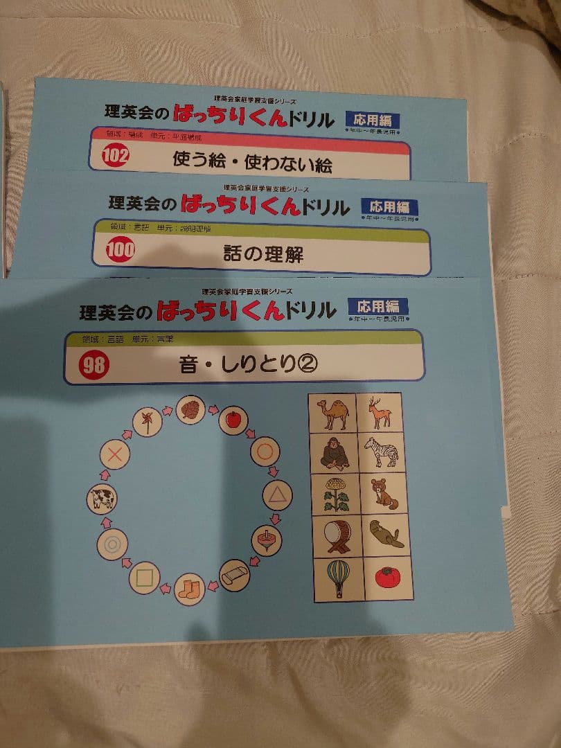 理英会 ばっちりくんドリル 応用編 12冊+こぐま会 過去問とっくん1冊セット