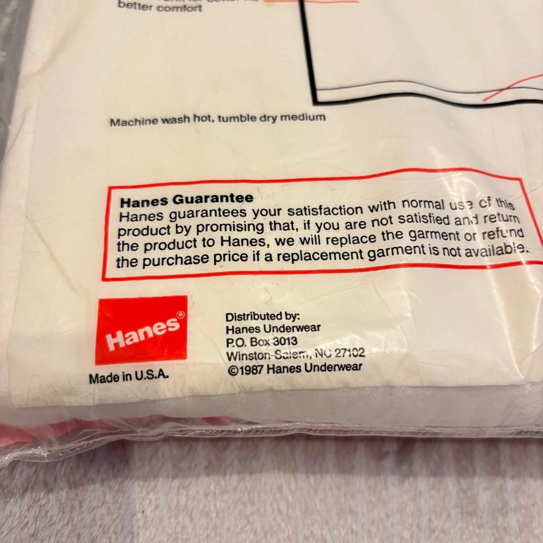 ヘインズパックT 1987年 赤タグ　USA製　Hanes