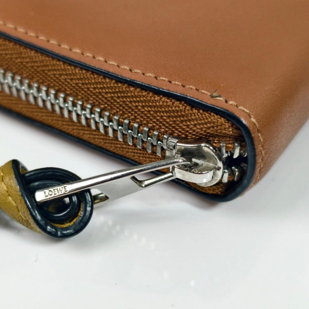 LOEWE ロエベ アナグラム コンパクトジップウォレット ブラウン
