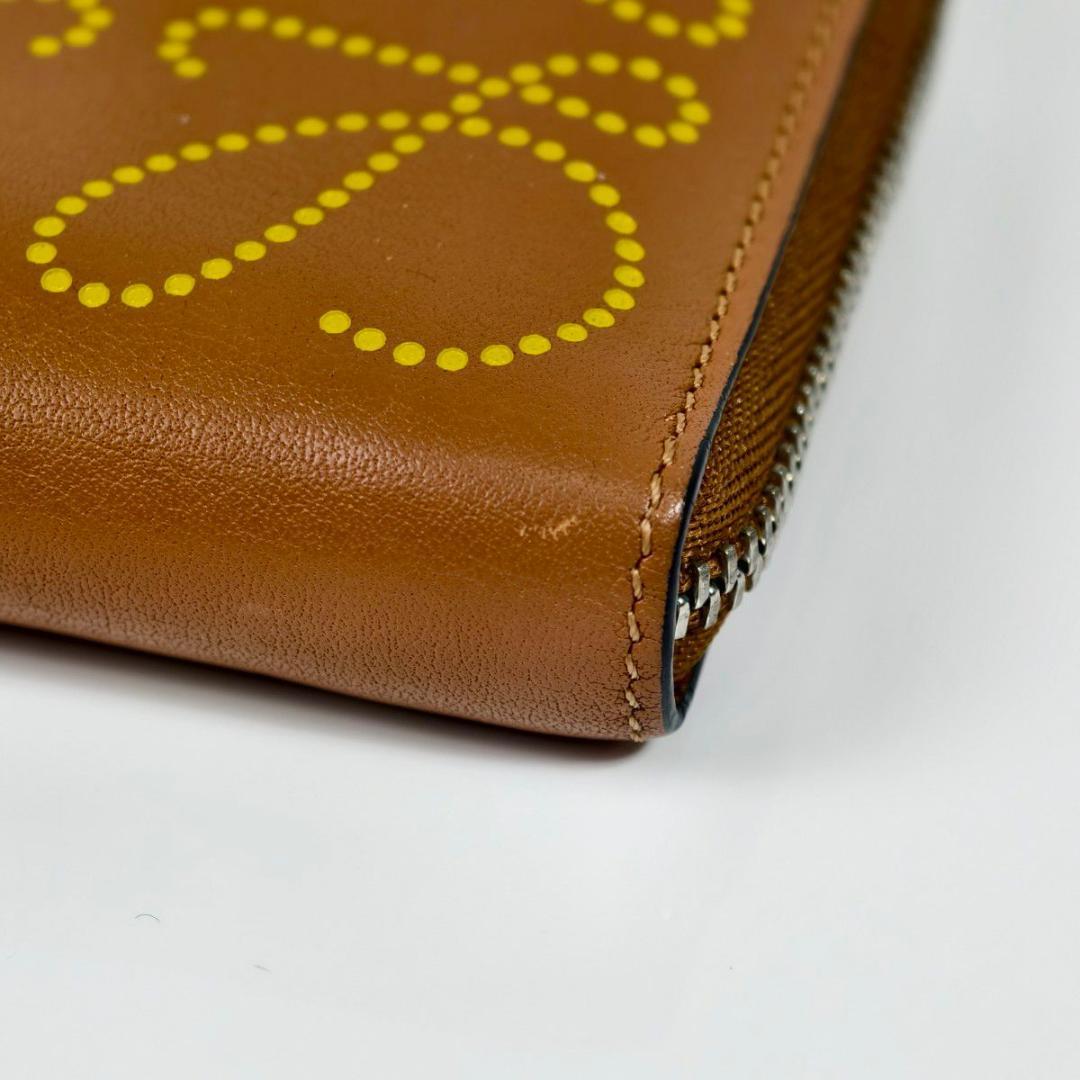 LOEWE ロエベ アナグラム コンパクトジップウォレット ブラウン