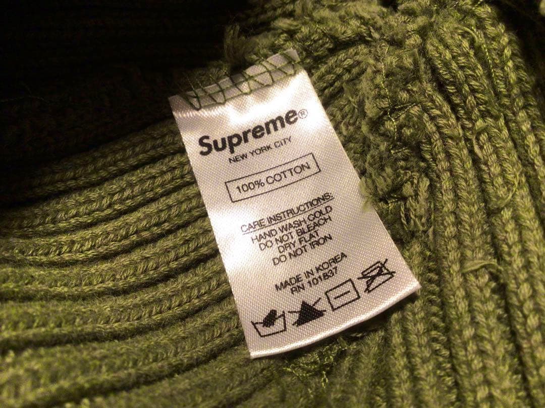 帽子 18SS SUPREME OVERDYED BEANIE\"OLIVE\"