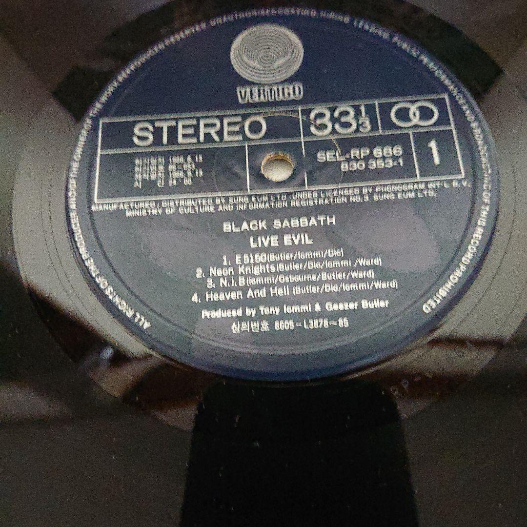 レア！【1枚編集韓国盤LP】BLACK SABBATH/Live Evil
