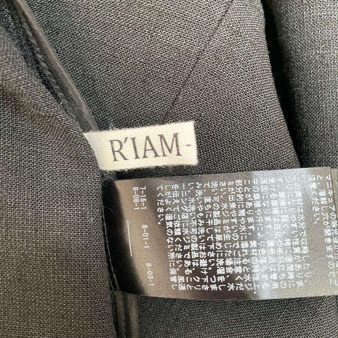 【極美品】R'IAM PLAGE　テーラードジャケット　リネン風　38サイズ　黒