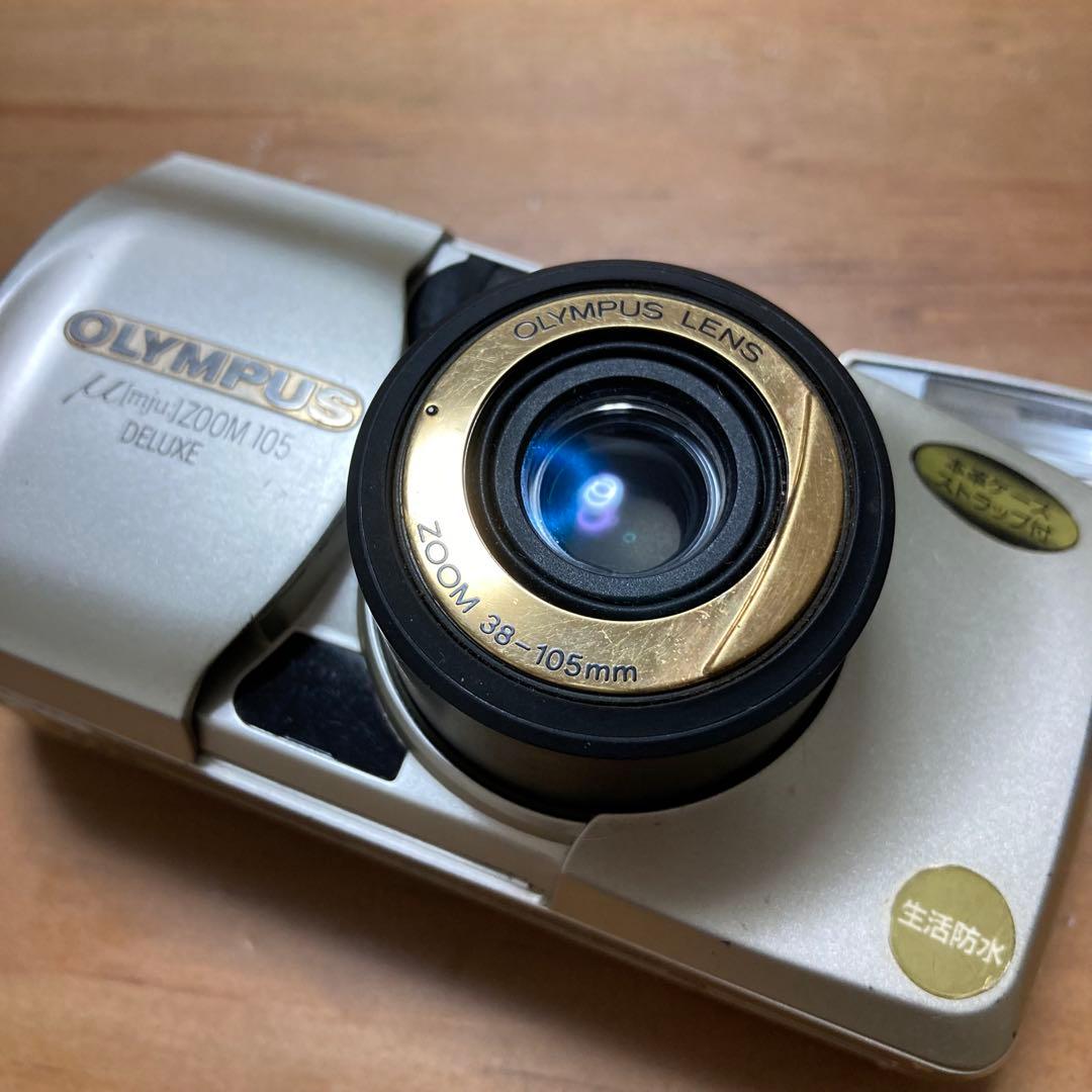 OLYMPUS μ ZOOM 105 DELUXE シルバー フィルムカメラ