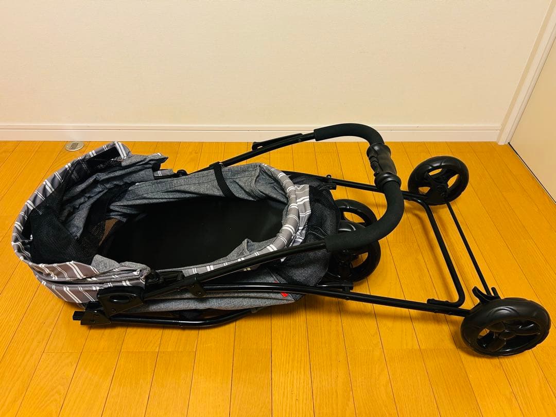 未使用 GEX ペットカート 3輪 折りたたみ わんわんカート 小型犬