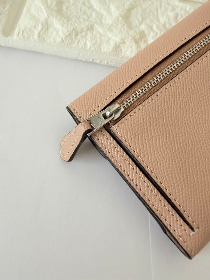 未使用品 COACH コーチ 三つ折り財布 ベージュ スリム