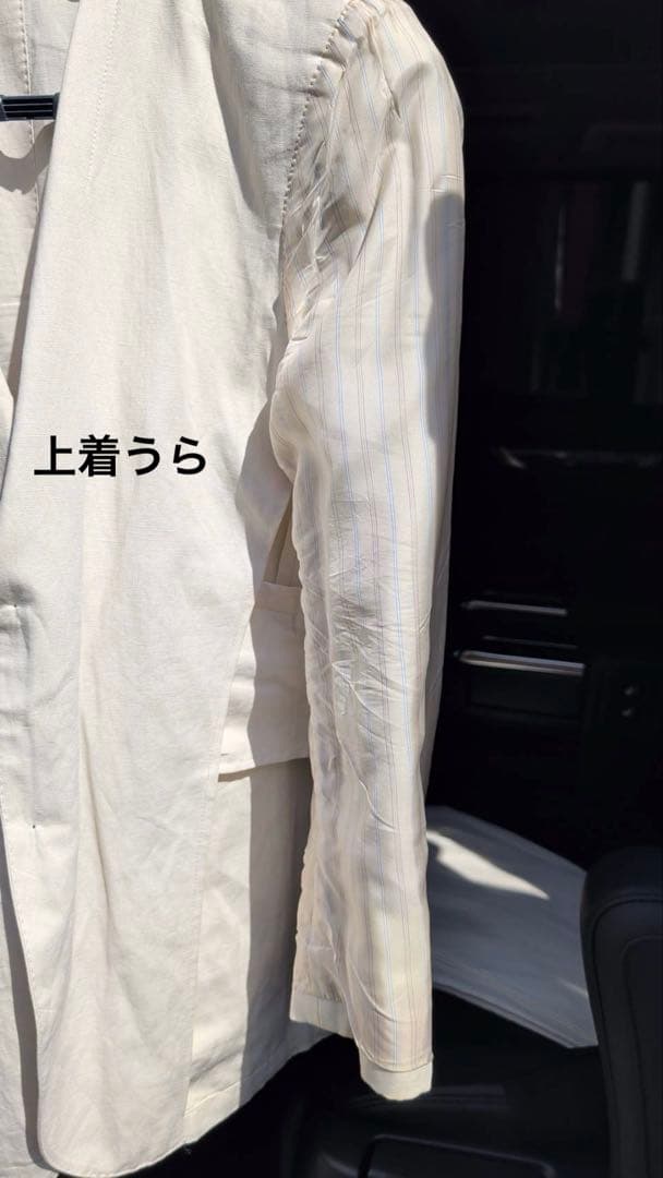 【試着のみ】BURBERRY BLACL LARBEL スーツ上下　アイボリー