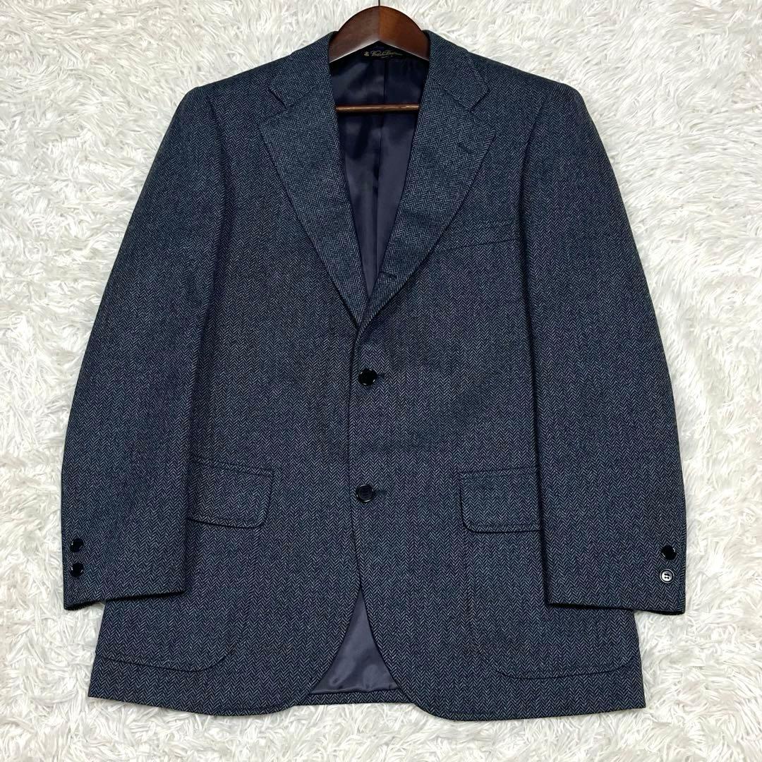 美品✨ブルックスブラザーズ ヘリンボーンツイードジャケット39REG グレー
