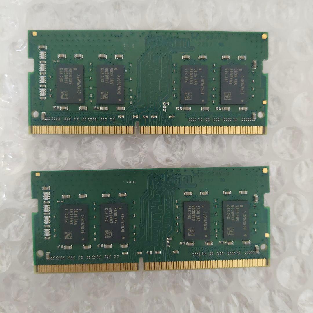 メモリー KingstonSODIMM DDR4 PC4-25600 8GB 2*8