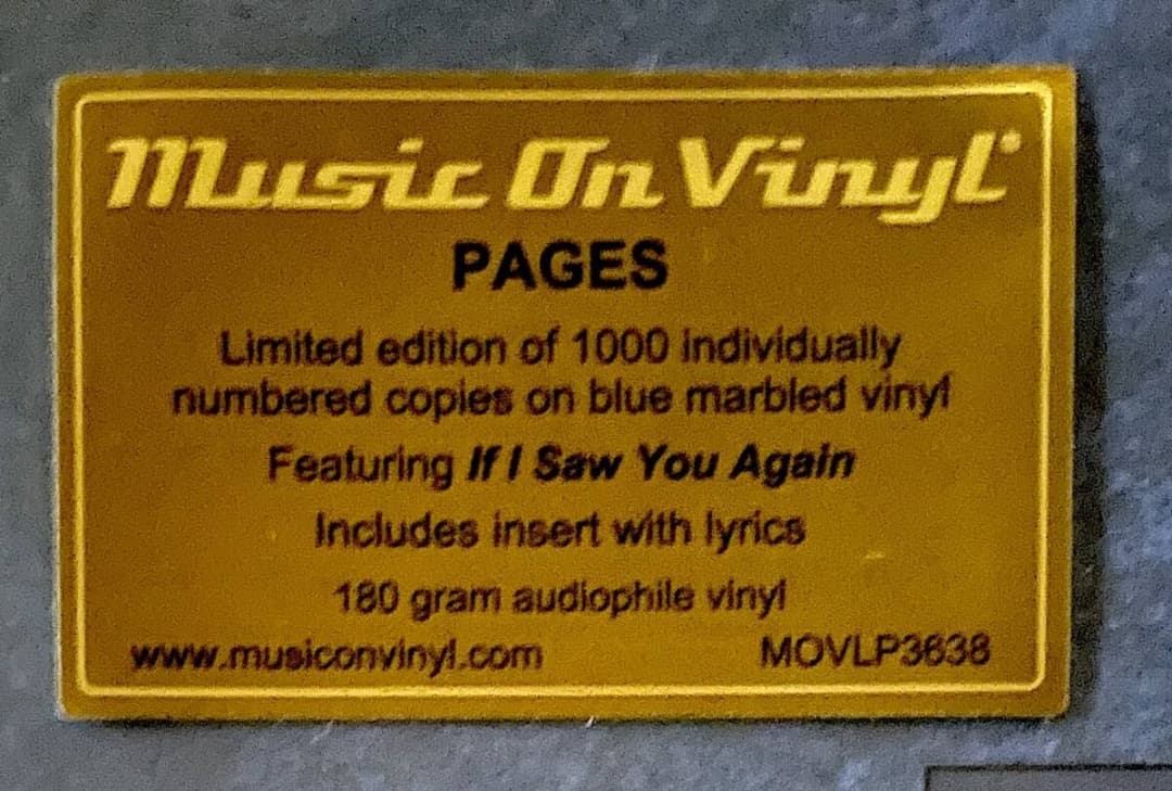 Pages 1stアルバム 新品 アナログ盤 送料込 レコード LP AOR