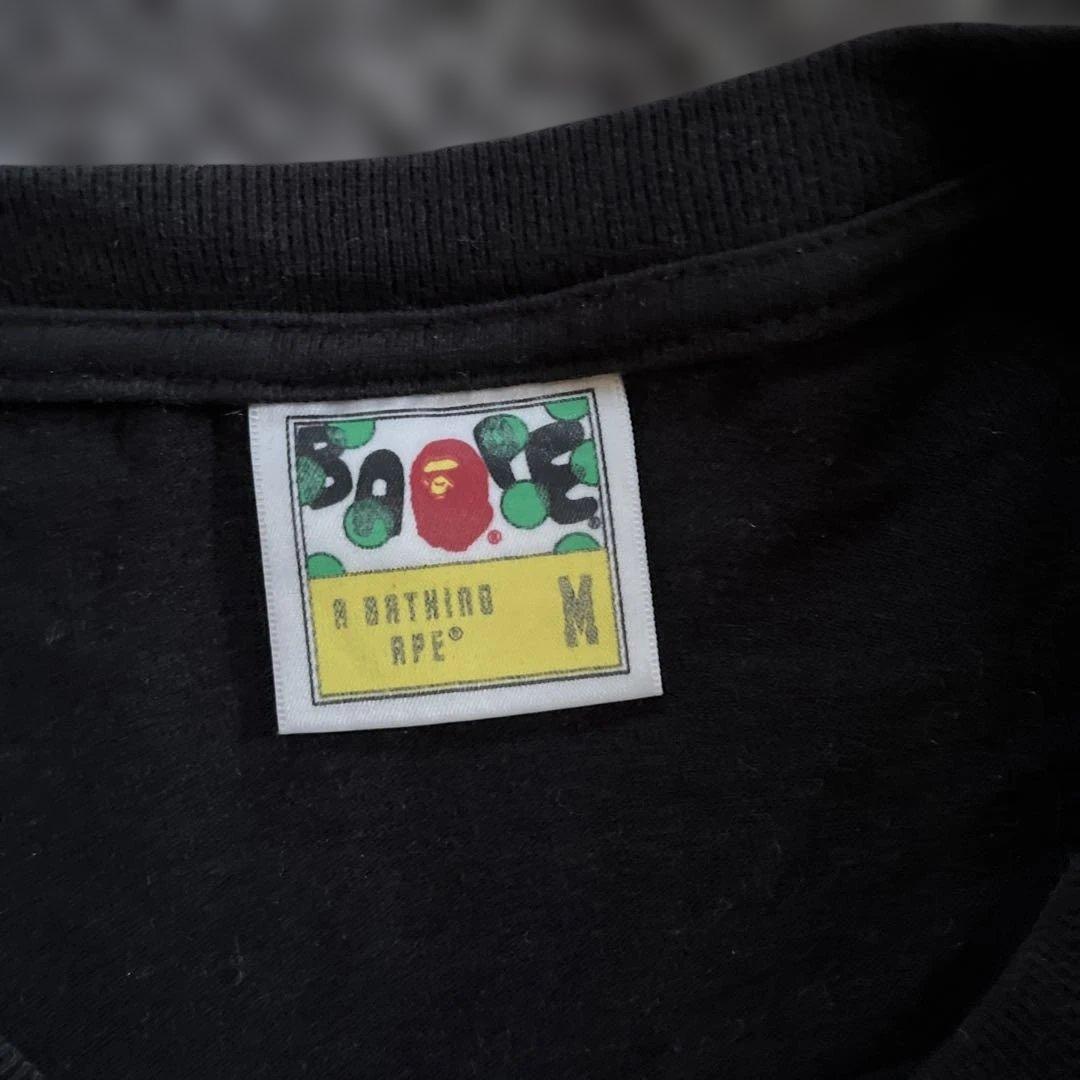 A BATHING APE サメ Tシャツ M ブラック　値下げいたしました