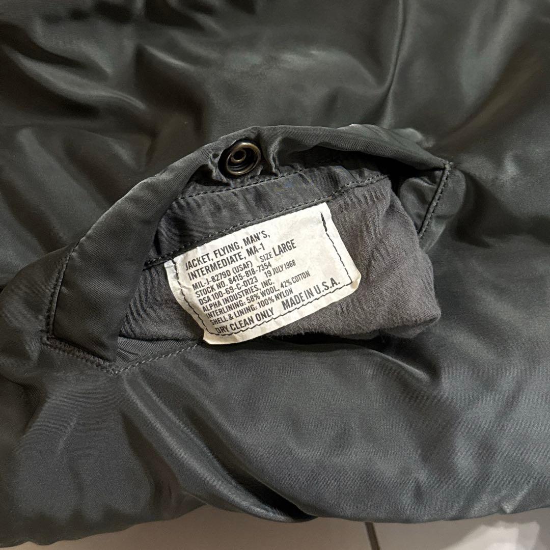 90's ALPHA 1968年復刻モデル MA-1 肉厚 LARGE