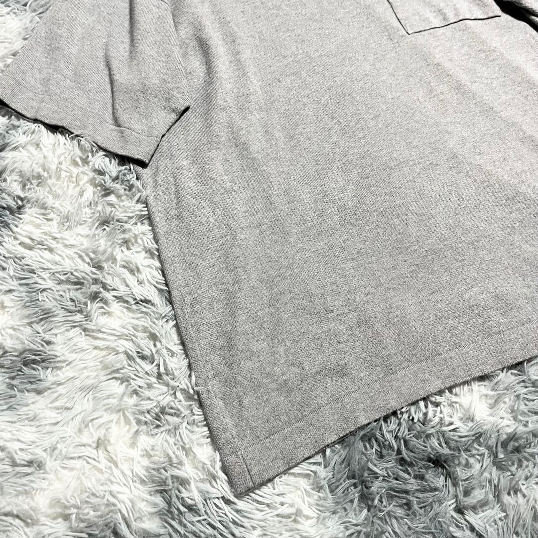 ジョンスメドレー シーアイランドコットン　半袖ニットTシャツ グレー　M