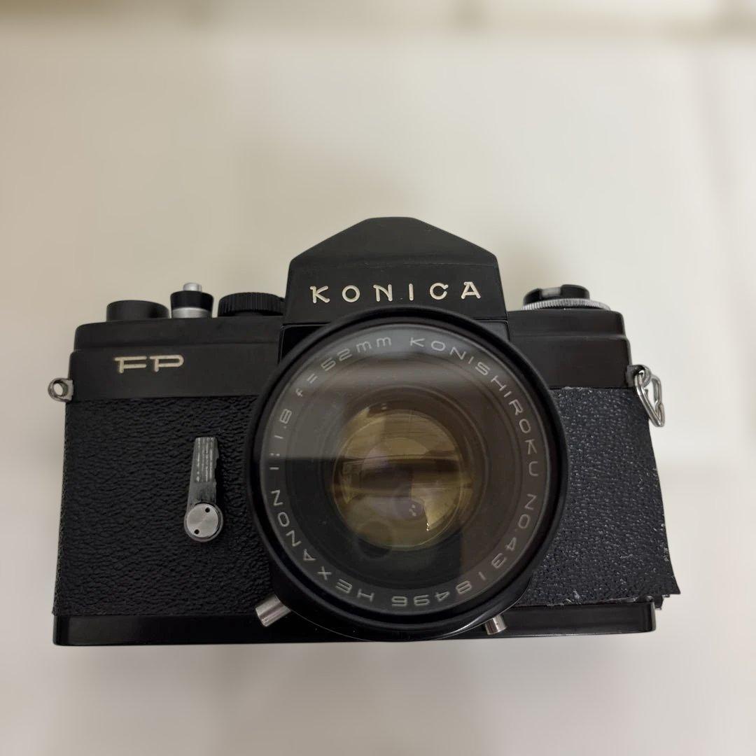 KONICA FP 一眼レフカメラ ブラック 52mm f1.8 レンズ付き