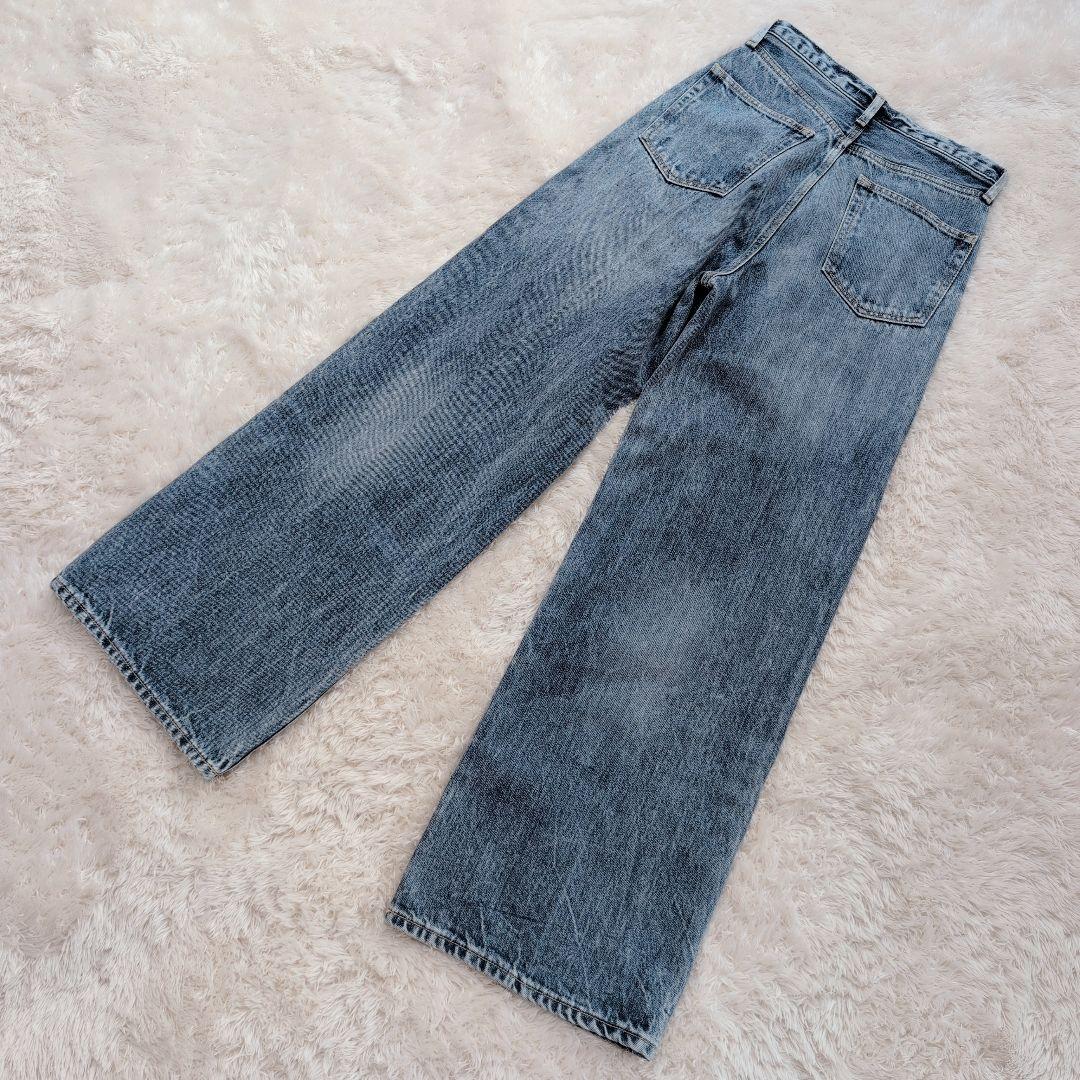 ✨人気✨ウィムガゼット センタープレスワイドデニム 36