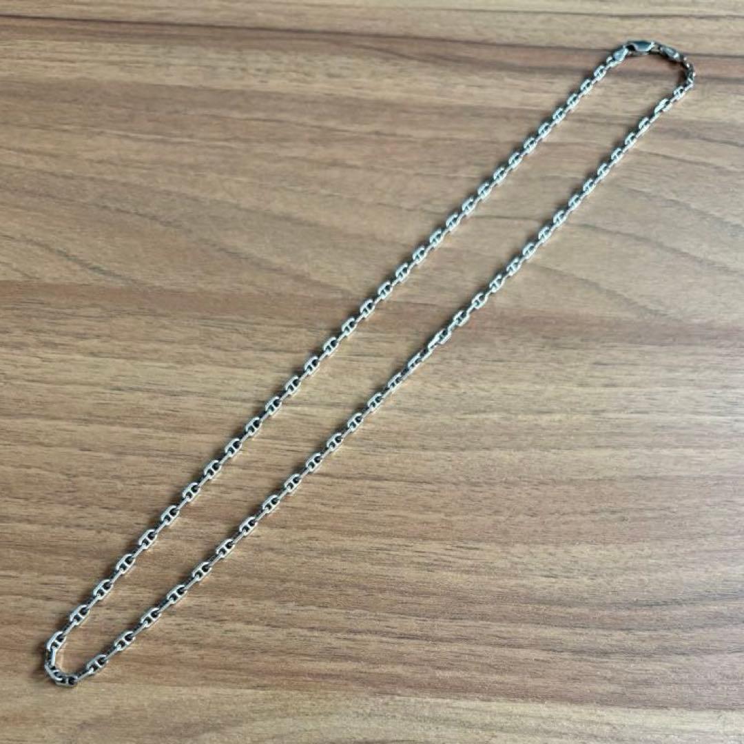 イタリア製 アンカーチェーンネックレス 50センチ シルバー925