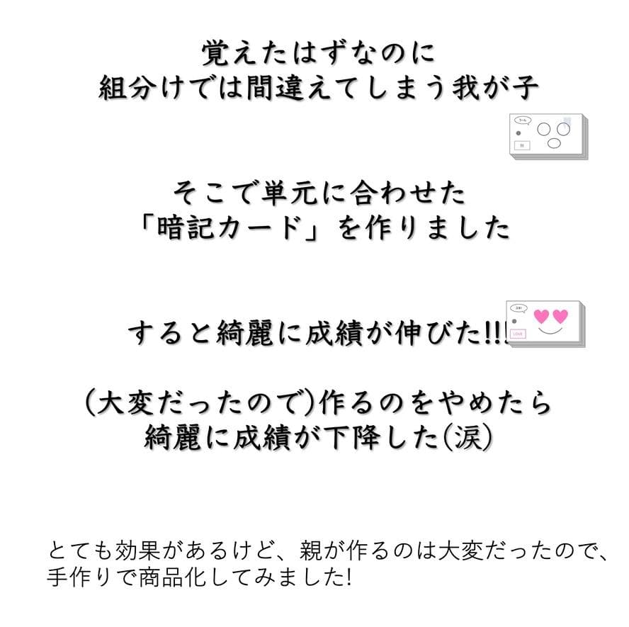 中学受験 暗記カード【4年上 理社国1-4回】 予習シリーズ 組み分け対策