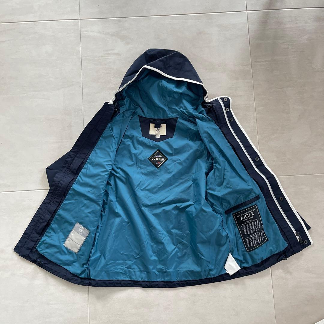 AIGLE エーグル　ゴアテックス　ジャケット　紺　スキーウェア　140