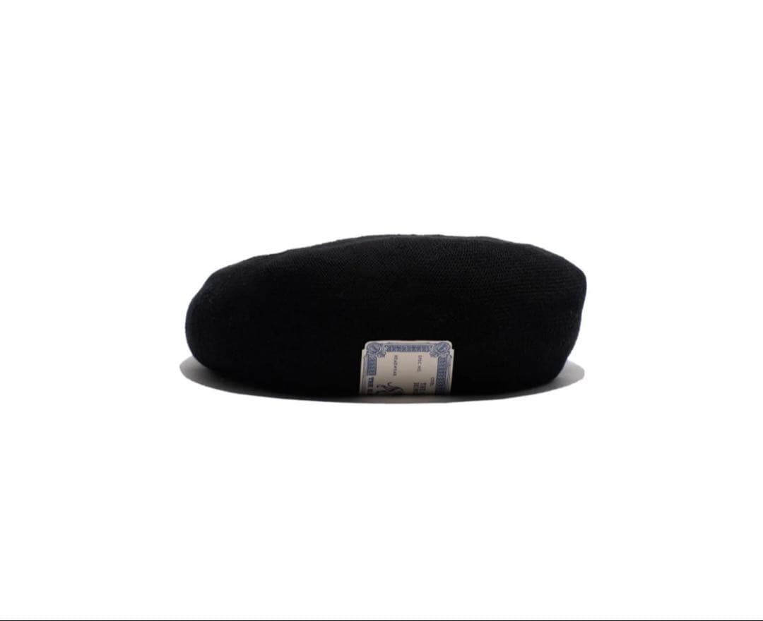 THE H.W.DOG　COTTON BASIC BERET Black