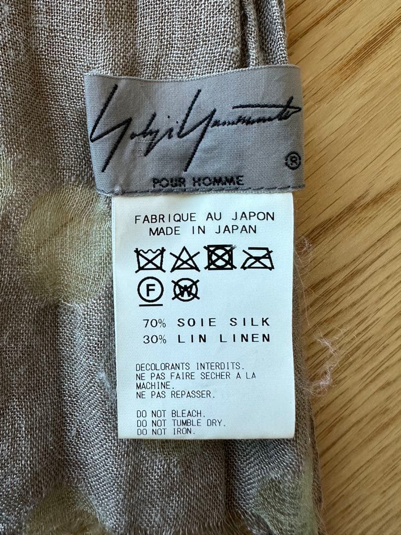 ヨウジヤマモトプールオム yohji yamamoto ストール