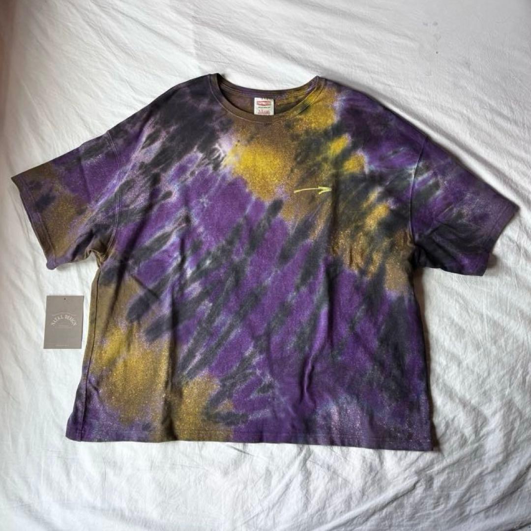 トップス NATAL DESIGN HEMP WIDE TEE AIOT! DYE ver
