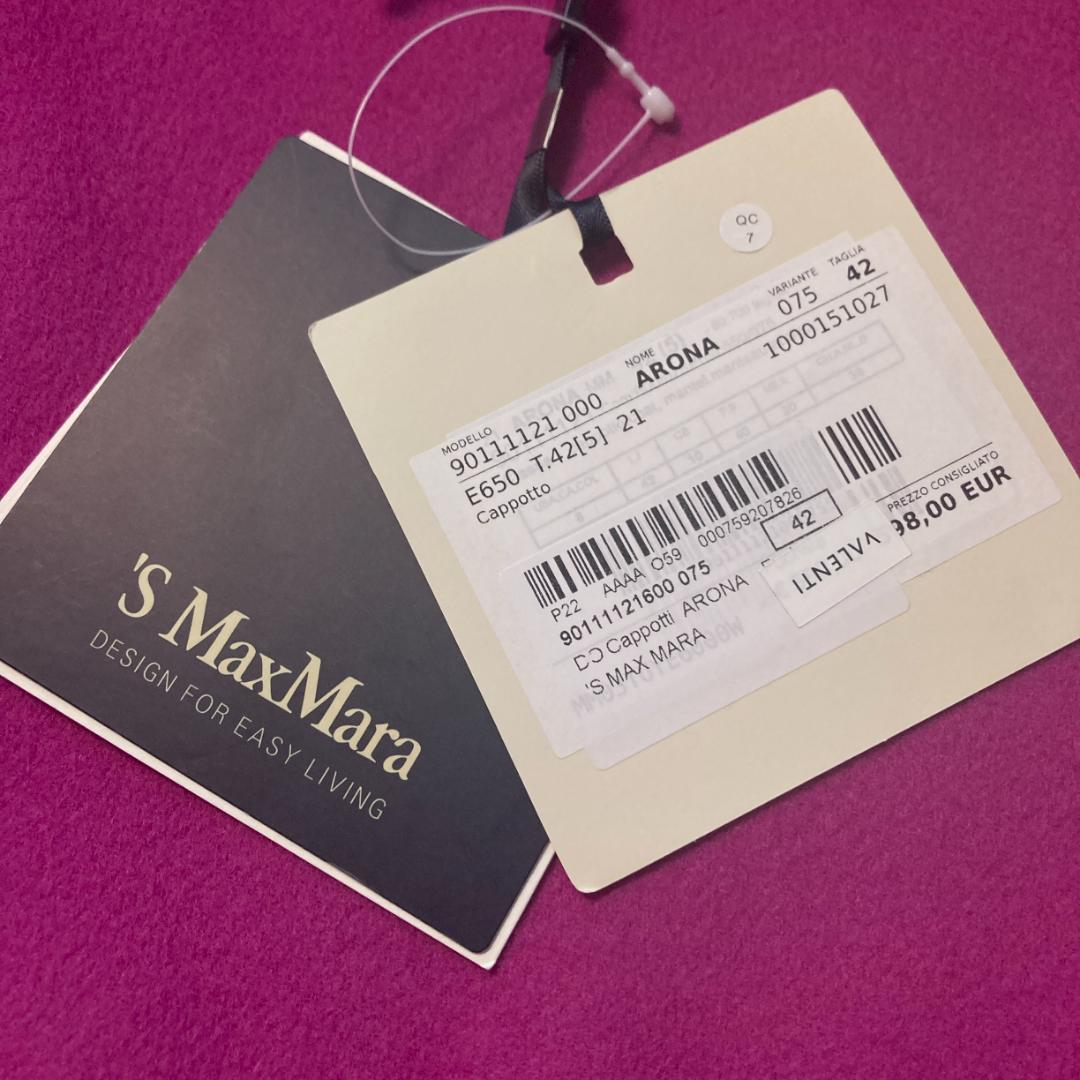 ベ*ー様 【新品タグ付】MaxMara　クチートアマーノ ARONA コート 大