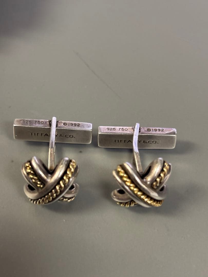 Tiffany & Co. カフリンクス 925シルバー 750ゴールド