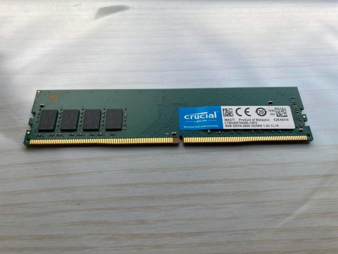 Crucial DDR4-2666 メモリ 8GB x2枚