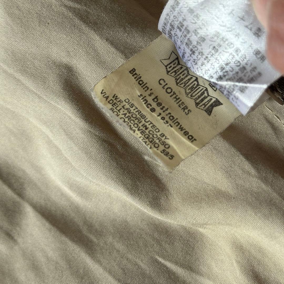 BARACUTA スイングトップ ハリントンジャケット ベージュ チェック 36