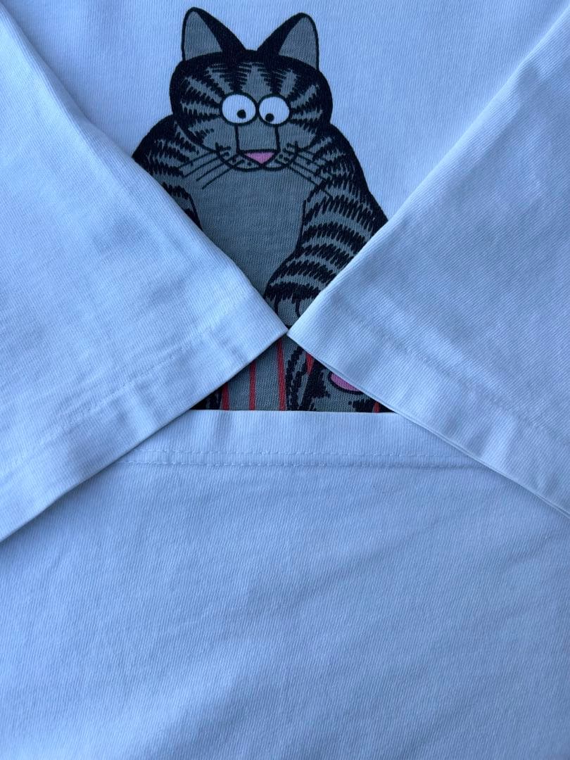 90s クリバンキャット Tシャツ crazy shirt 猫 プリントTシャツ