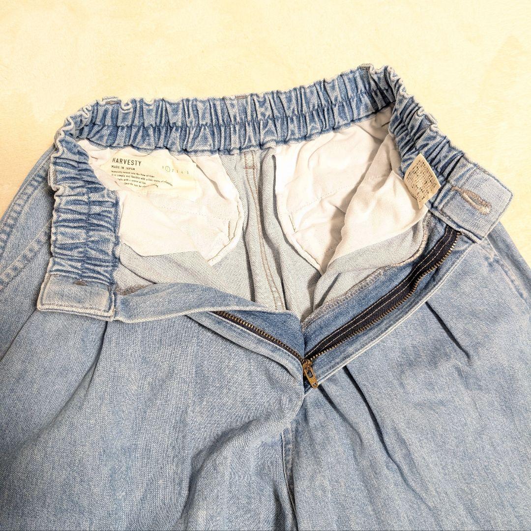 【美品】HARVESTY ハーベスティ 10ozデニム サーカスバギーパンツ 1