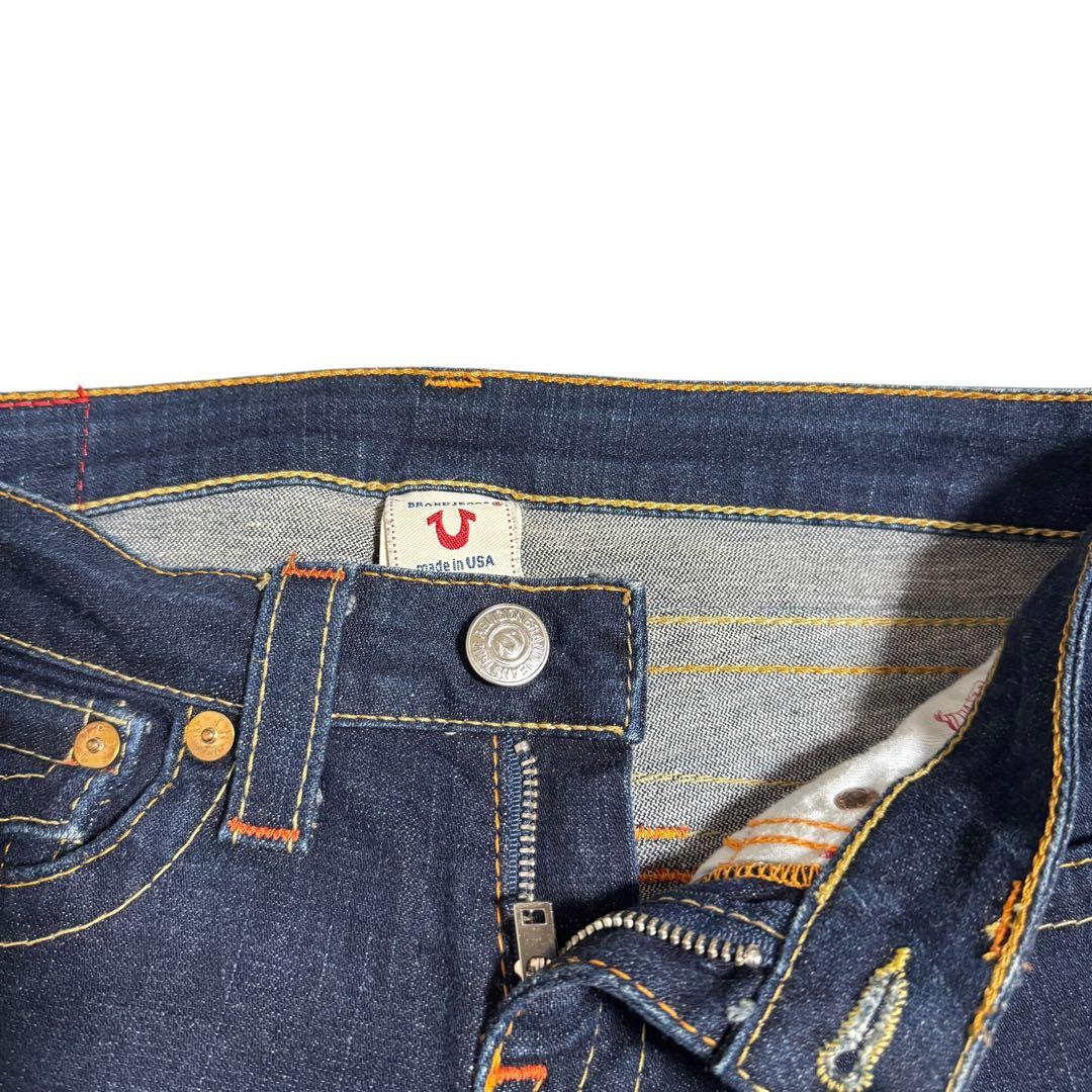 トゥルーレリジョン JOEY フレアデニムパンツ 25 USA製 濃紺
