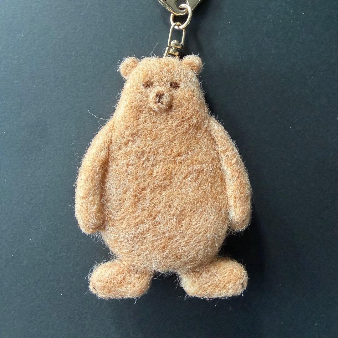 【☆Ted様☆】　羊毛フェルトキーホルダー　しろくま　ハンドメイド　くま