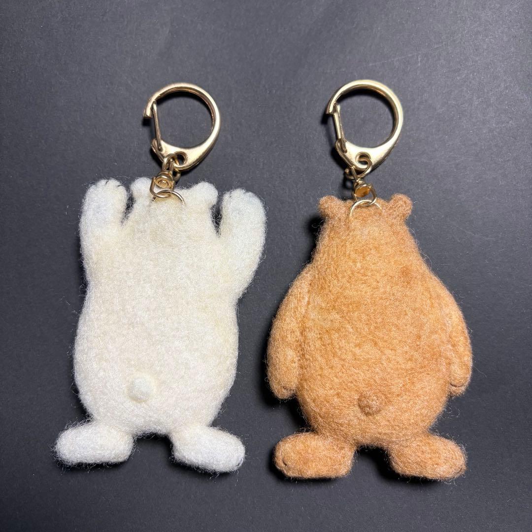 【☆Ted様☆】　羊毛フェルトキーホルダー　しろくま　ハンドメイド　くま