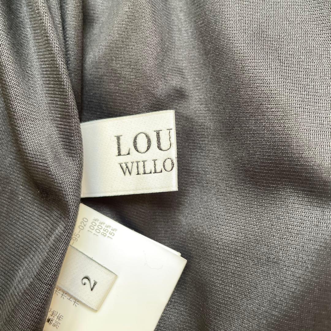 LOULOU WILLOUGHBY フリンジデザイン ブラックフレアスカート