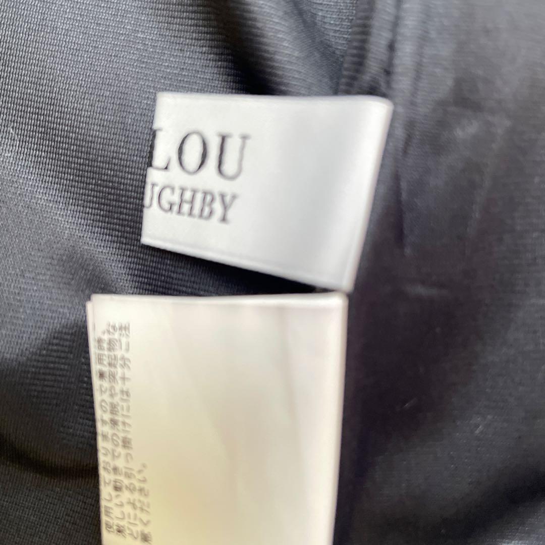 LOULOU WILLOUGHBY フリンジデザイン ブラックフレアスカート