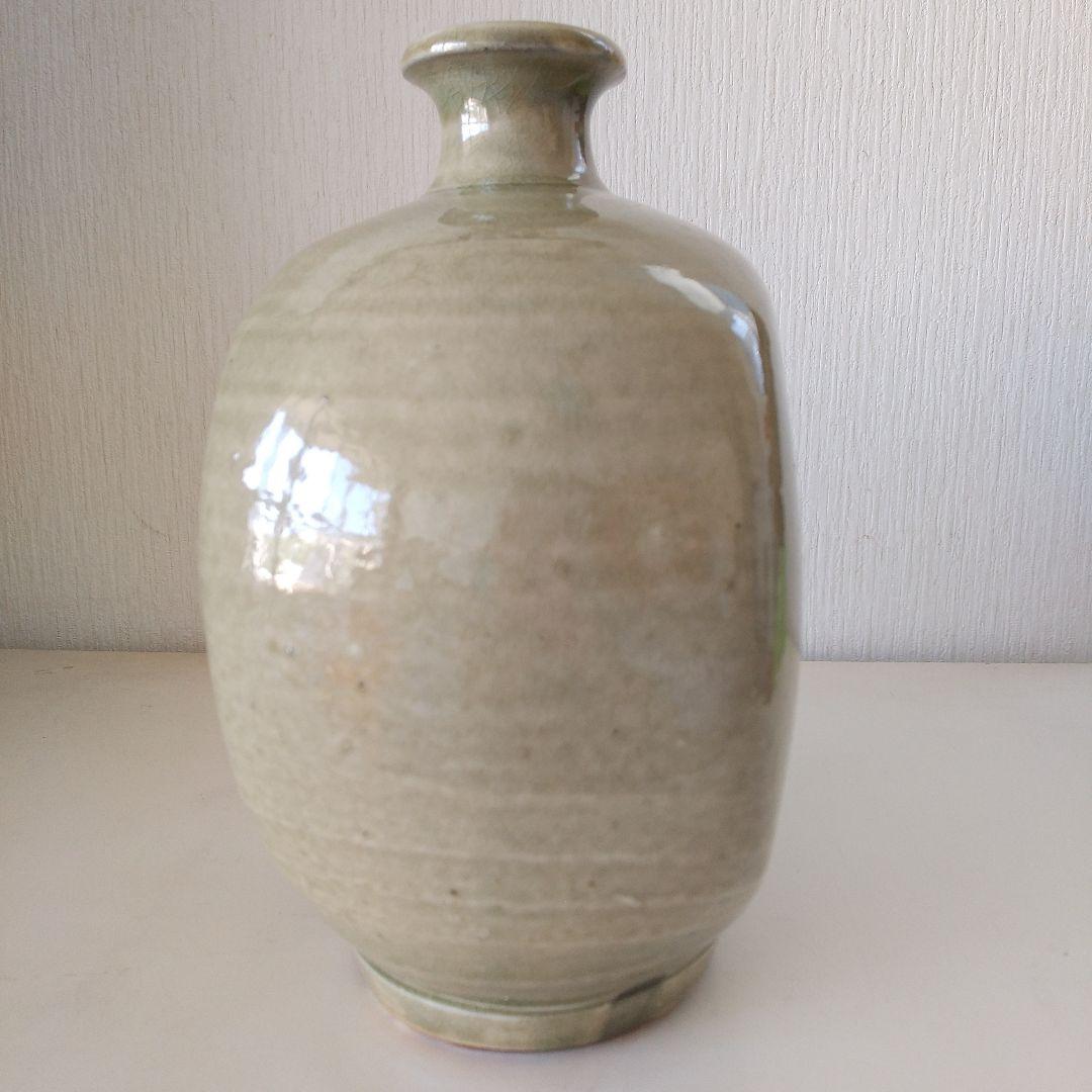 丹波立杭焼の扁壺 木箱付き