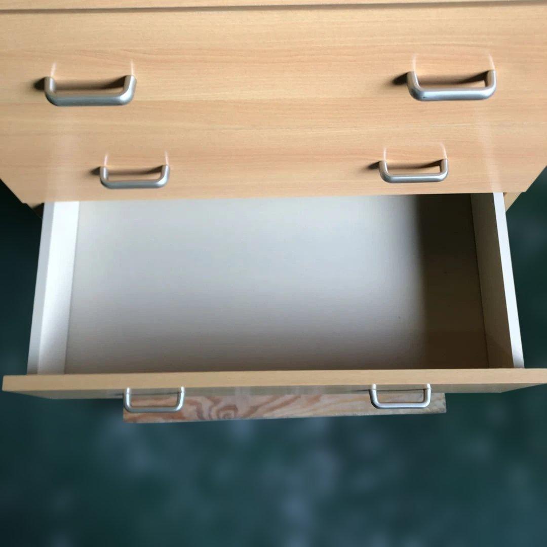 ライトウッド製 7段チェスト チェスト ハイチェスト 家具 ブラウン
