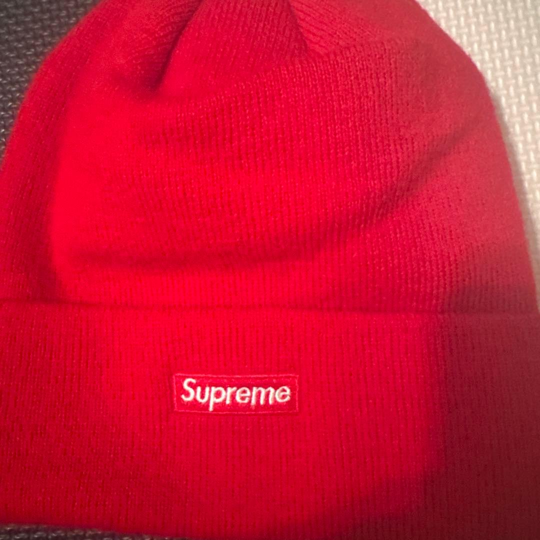 Supreme New Era 赤 ニット帽